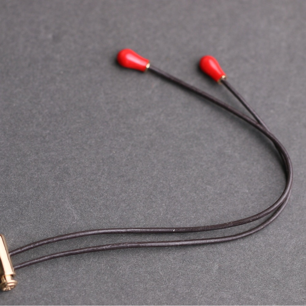 Tory Burch Gold and Red Pendant Necklace - Picture 6 of 16